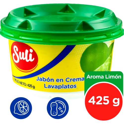 Jabón en Crema Lavaplatos Suli Aroma Limón - 425 g