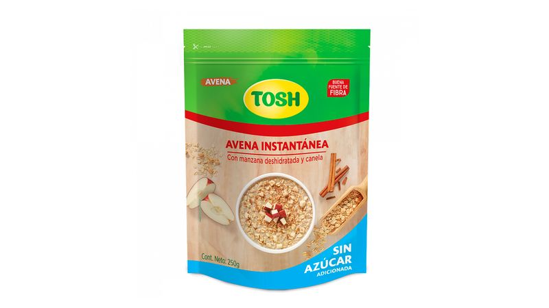 Avena Instantánea Sabor a Manzana y Canela