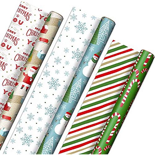 Papel De Regalo Navideno Foil Premium
