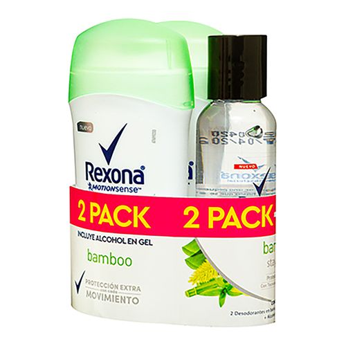2 Pack Desodorante Rexona Ap Bamboo - 250gr Y - 59ml