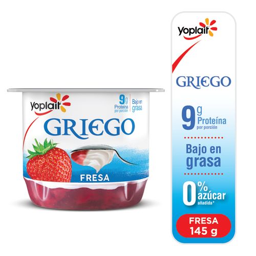 Yogurt Yoplait Griego Con Fresas- 145 gr