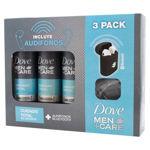 3 Pack Dove Cuidado Total Incluye Audifono- 450ml
