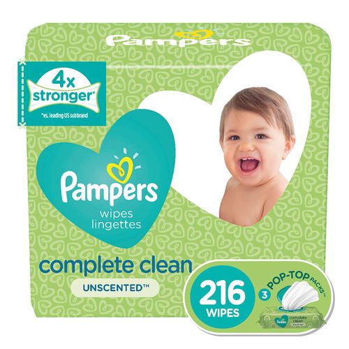 Toallas Humeda Pampers Natural Clean - 216 Unidades