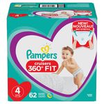 Pampers, Cruisers pañales desechables talla 4 124 unidades – Cropa