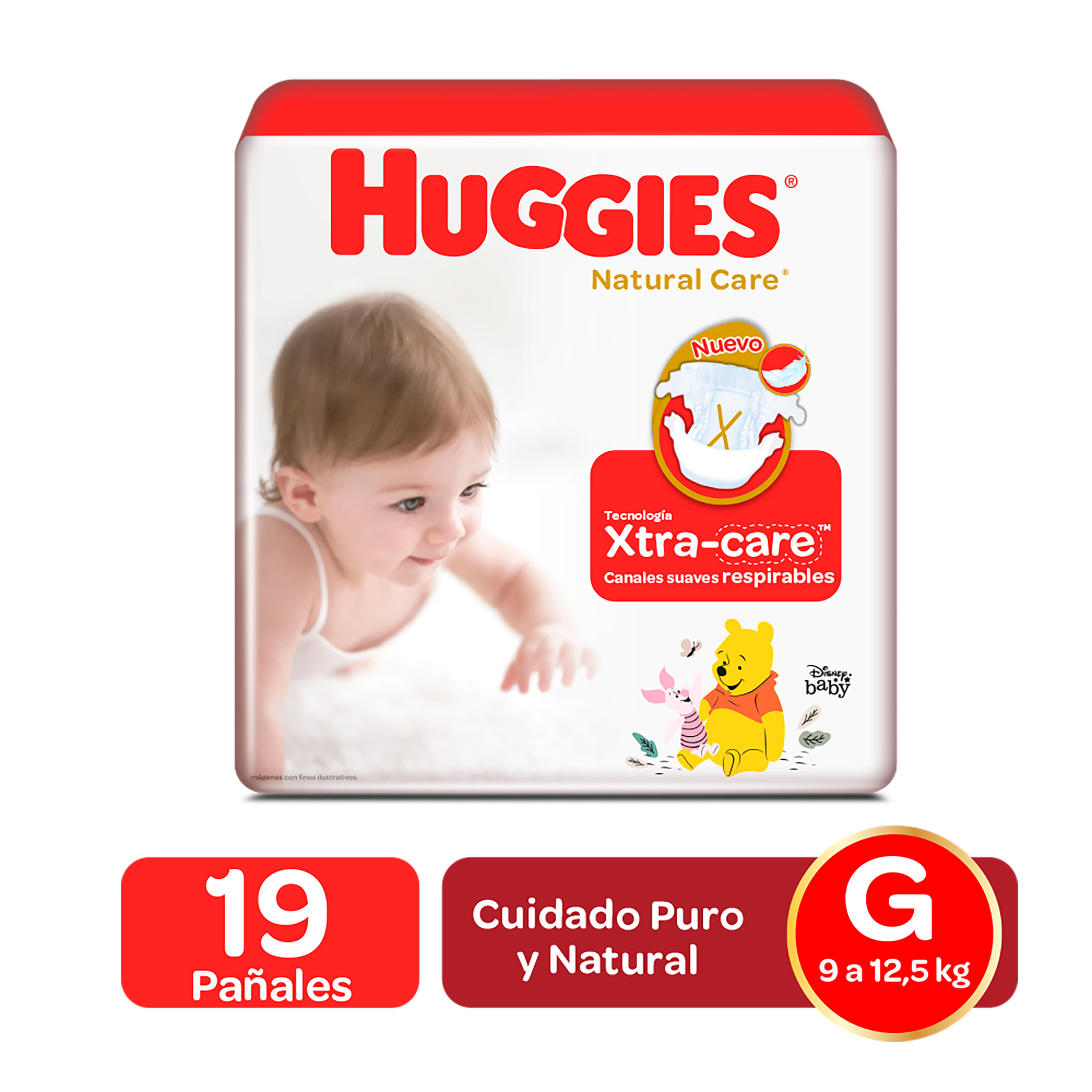 Huggies Extra Care Pañal para Bebé Recién Nacido con Disney Talla