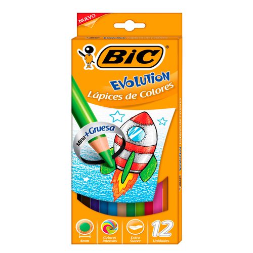 Lápiz Bic Color Evolution 4 mm - 12 uds