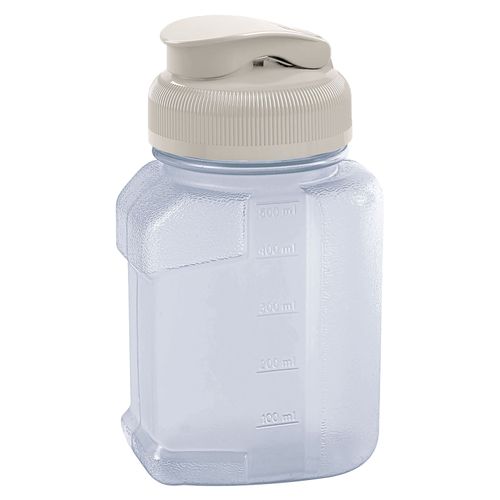 Refresquero Antigoteo Transparente  Guateplast Marfil-500ml
