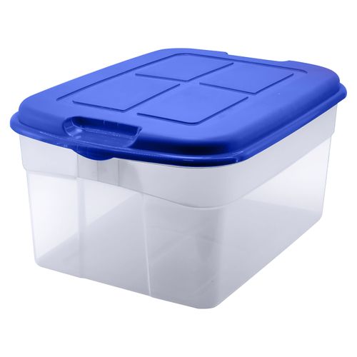 Caja Jumbo Transparente Azul Atitlan- 56 Lt