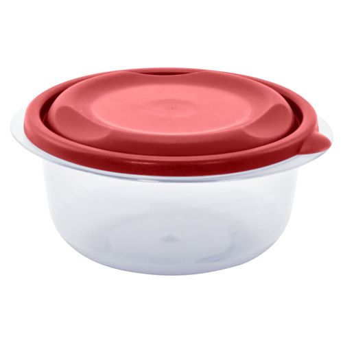 Bol Redondo Guateplast 3 Tz Rojo Chef
