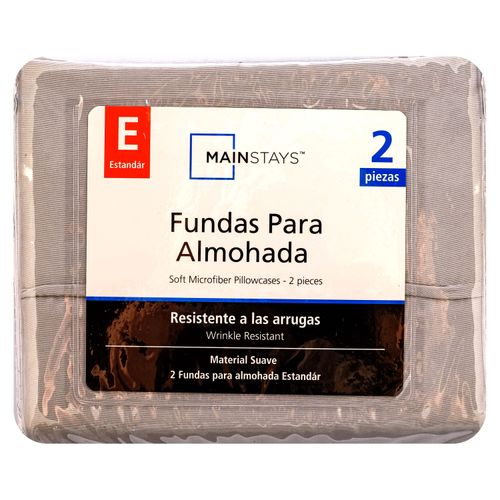 Fundas Mainstays Gris Set De 2