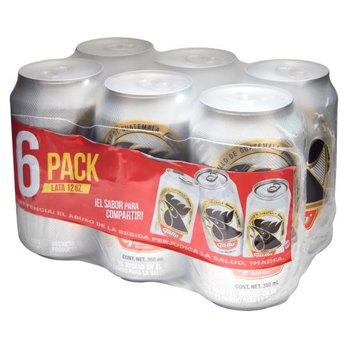6 Pack De Cerveza  Gallo Lata - 350 ml