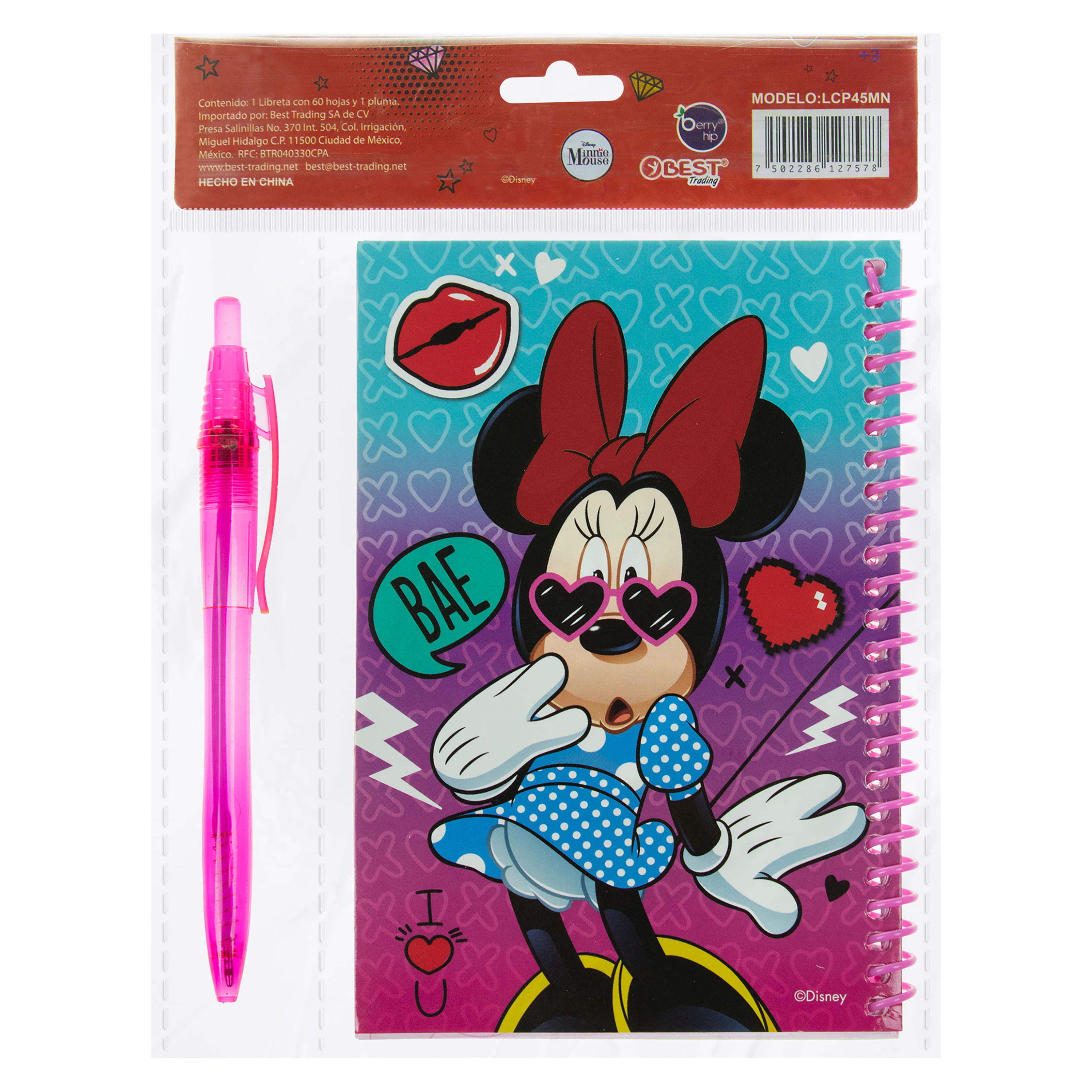 Libreta con Pluma Disney