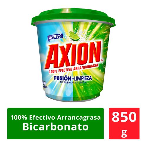 Lavaplatos Axion Fusión de Limpieza Bicarbonato Limón en Pasta 850 g