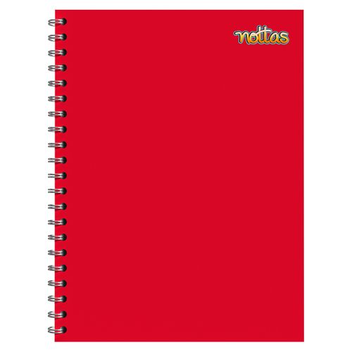 Cuaderno Espiral 3 Mat. 120 Hojas Rayado Solidos - Rojo