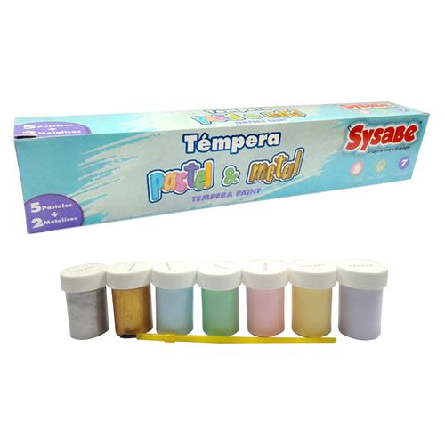 Sysabe  Tempera 5 2 5 Pastel 2 Metalicos
