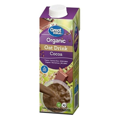 Bebida Great Value De Avena Cocoa 1L