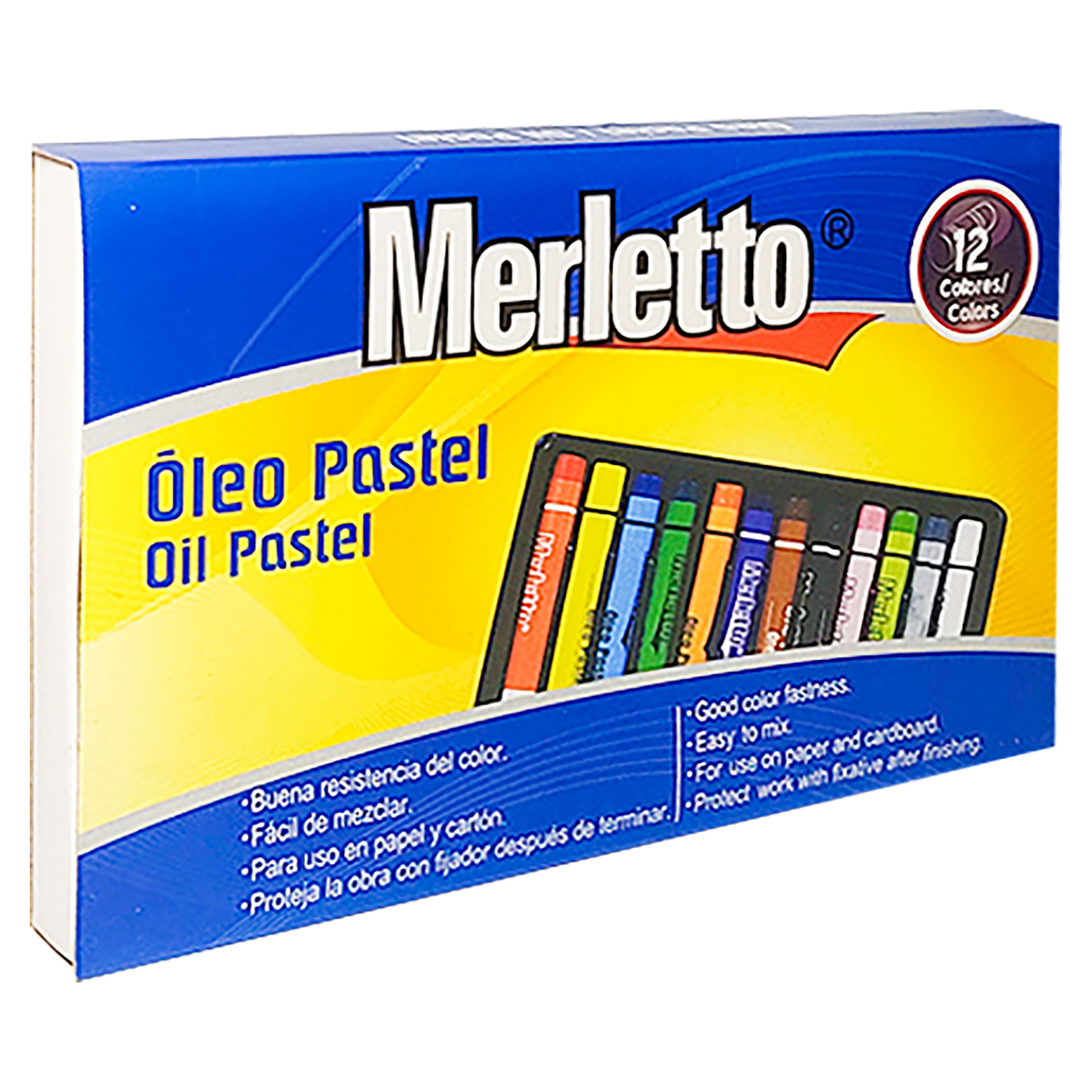 Óleo Pastel Merletto - 12 Unidades