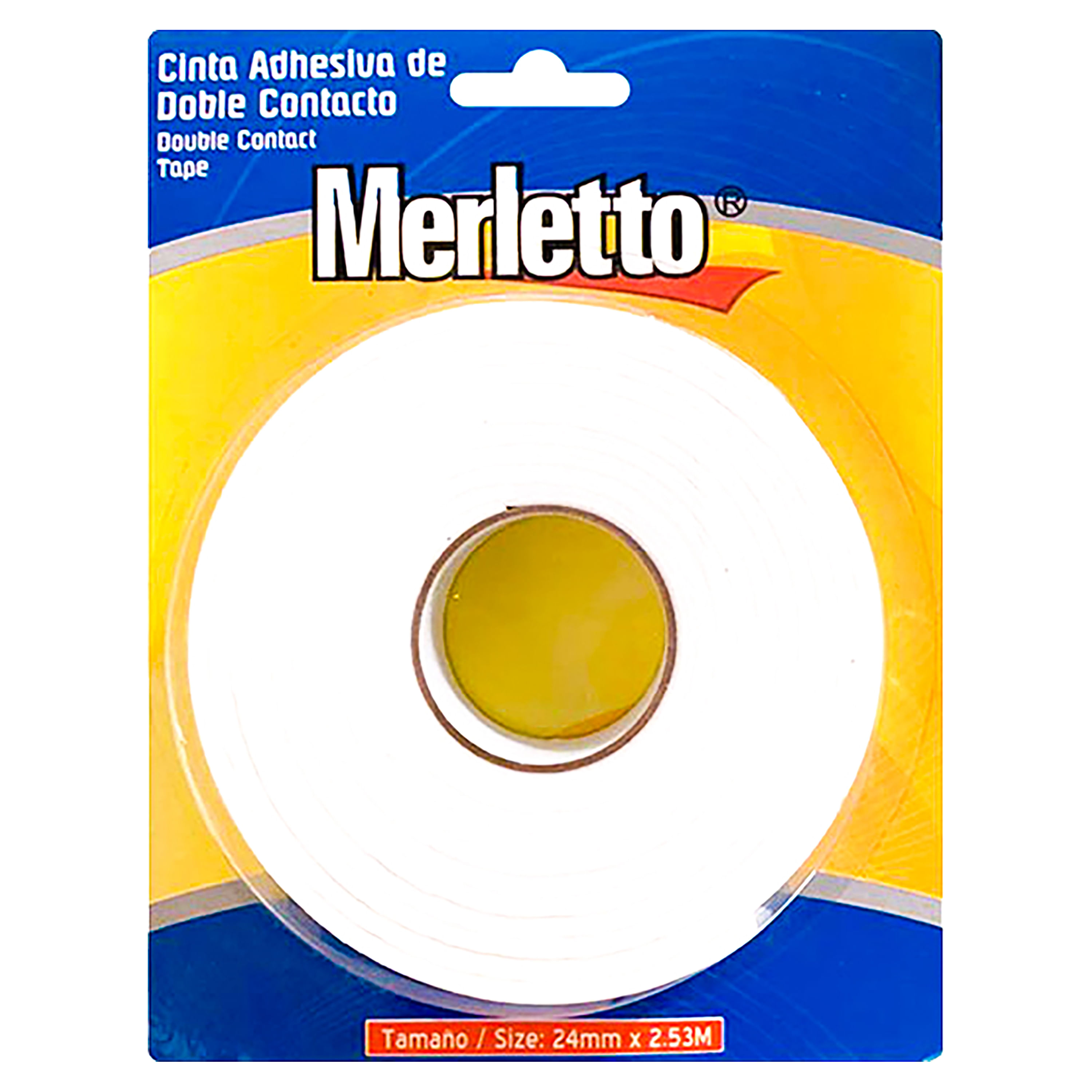 Cierre Adhesivo Doble Faz MXHHL-005-1 5 pzas 5m 12mm Blanco Rollo