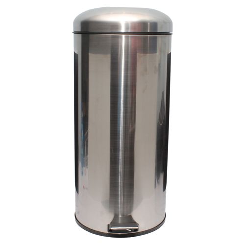 Basurero Ss Mainstays Redondo Con Pedal-30Lt