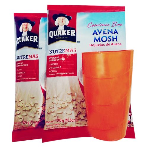 Avena Quaker Oat Mas Vaso 600 Gr