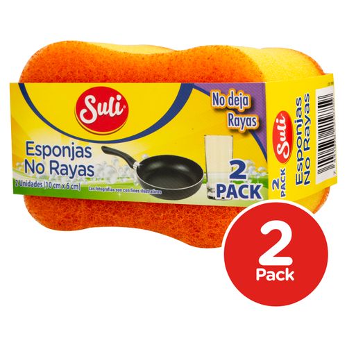 2 Pack Esponjas Suli Fibra  No Rayas