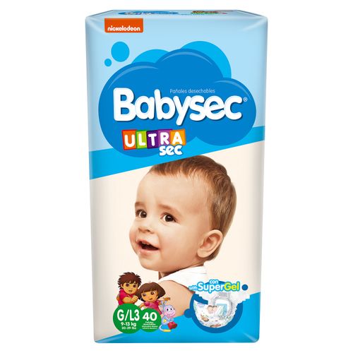 Pañal Babysec Ultra Master Grande-40 Unidades