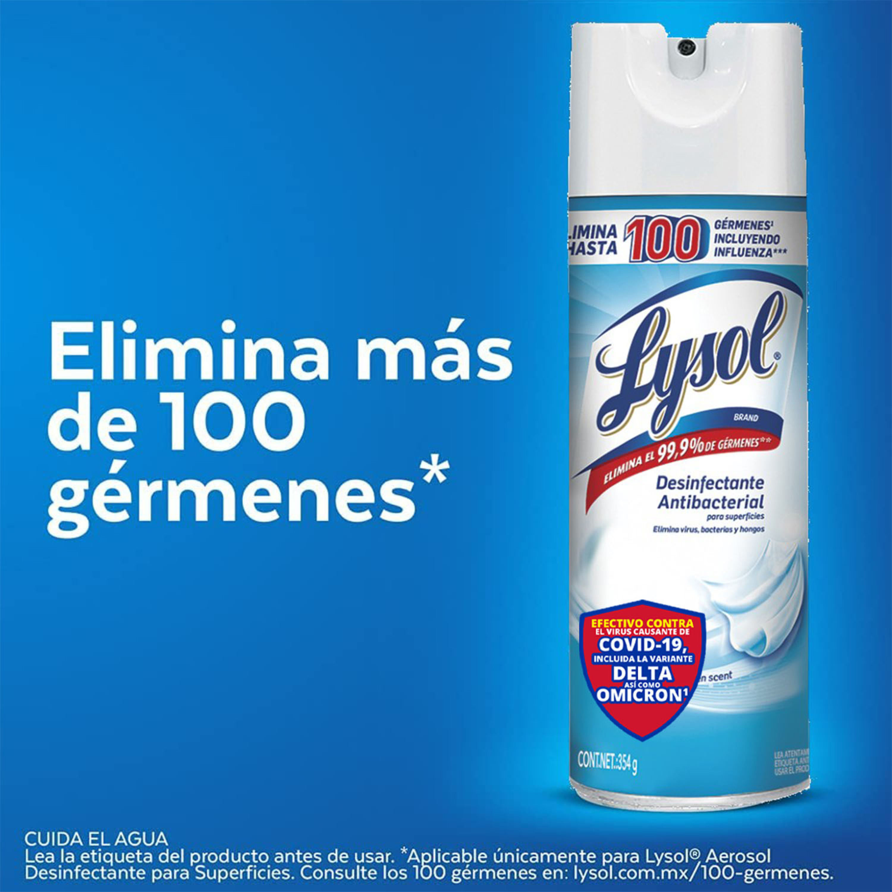 Aerosol Desinfectante Lysol Crisp Linen -538gr