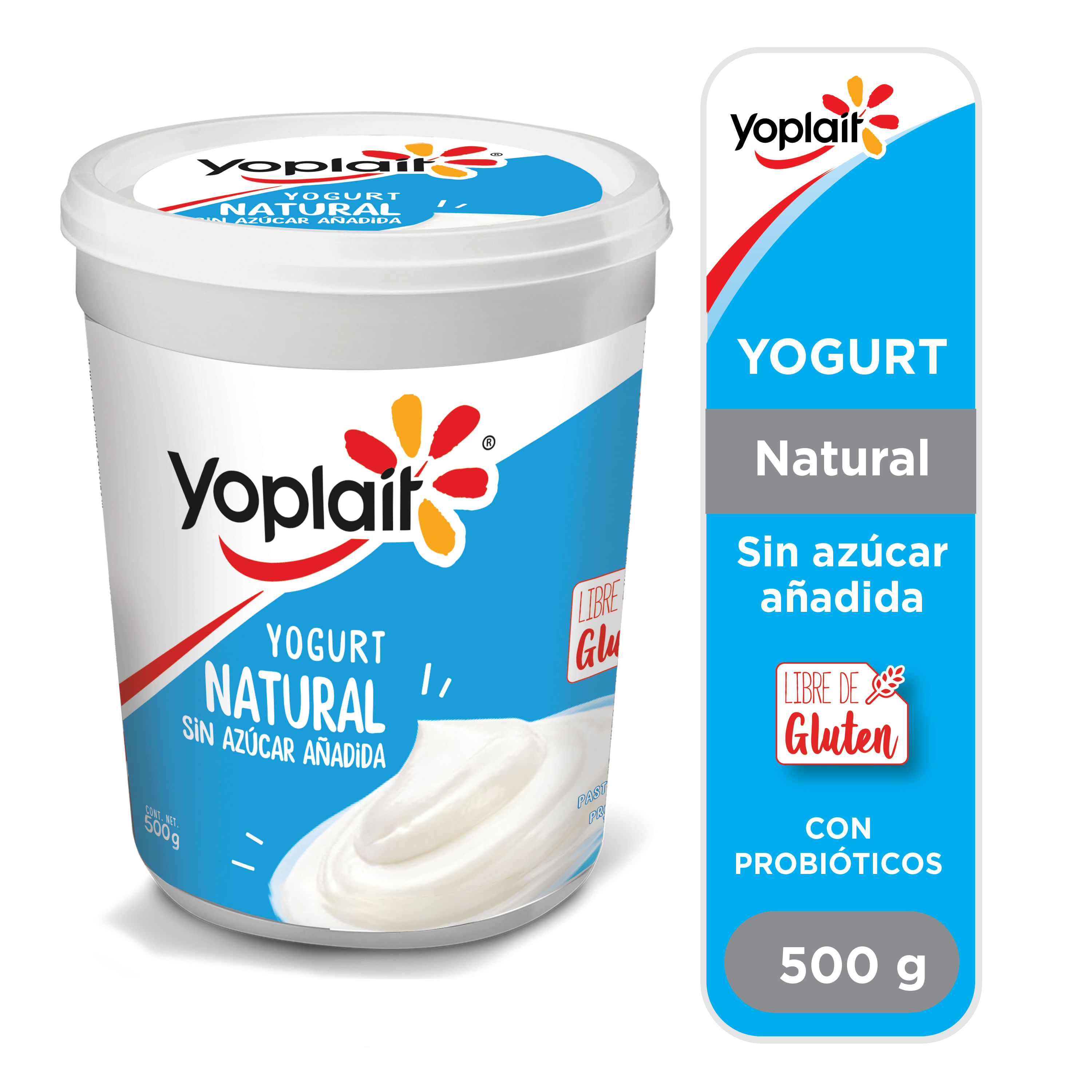 Yogurt Natural (sin azucar añadida) - Yoplait - 500g