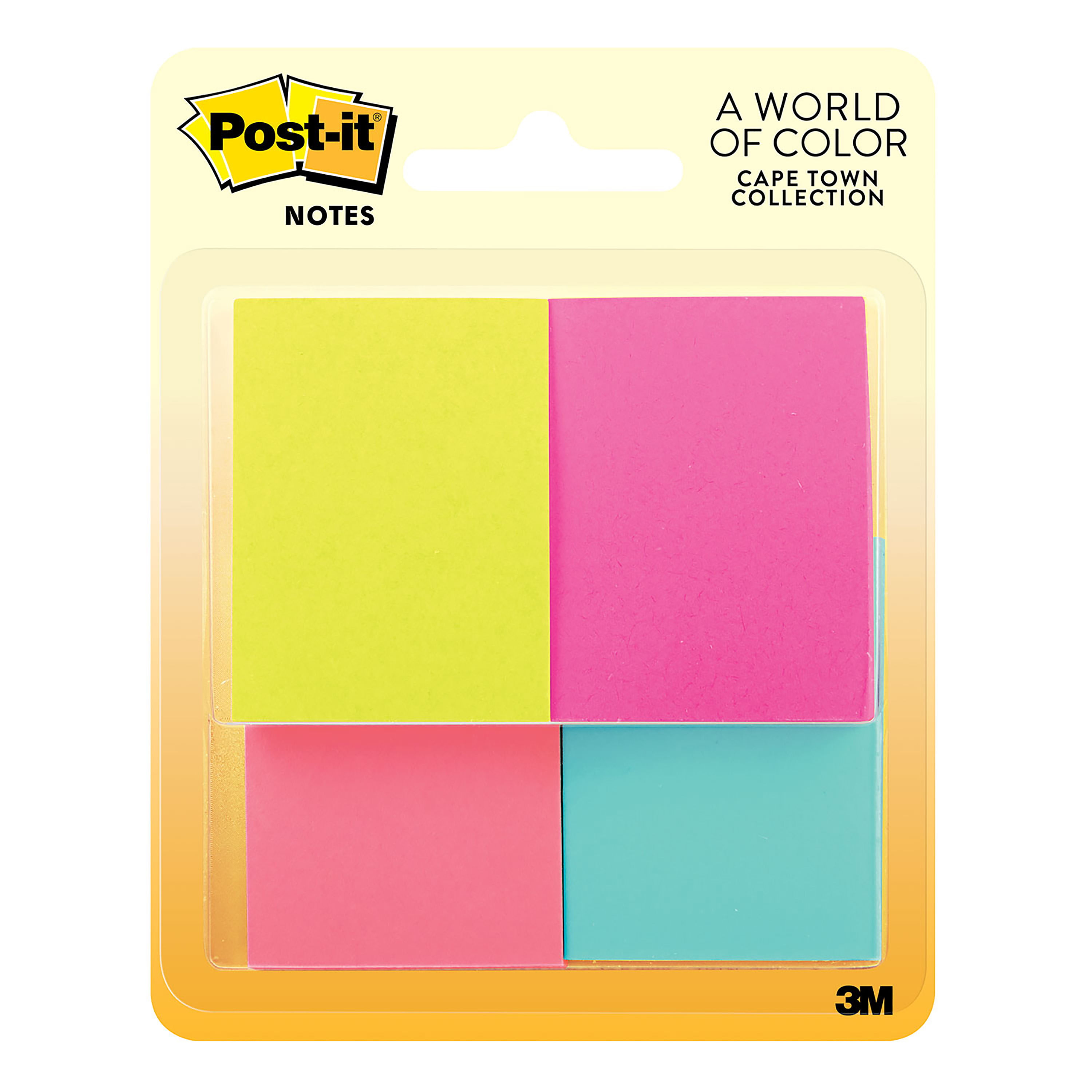 comprar Notas Adhesivas Post-it® Color Cape Town 1.5x2in con 4 blocks,50  hojas cada block, Modelo 653-4AF