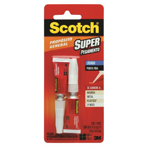 Pegamento Scotch Super Glue - 2Uds