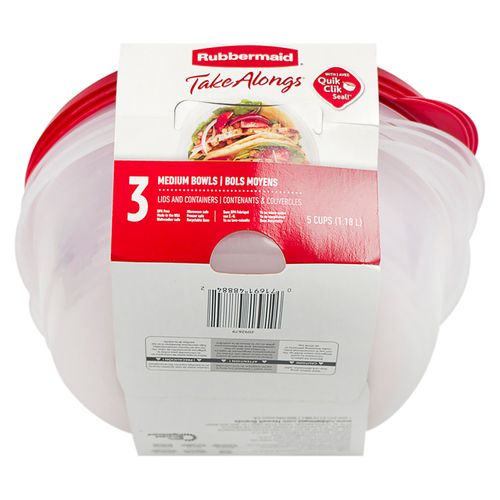 Set Hermético Rubbermaid Take Along 3 Piezas 5tz