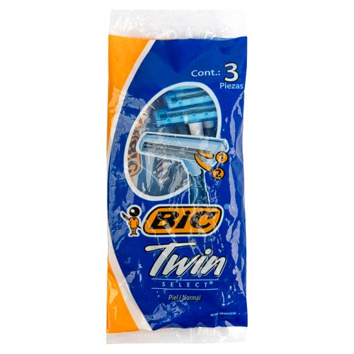 Rasuradora Bic Twin Normal Bolsa 3 Ea