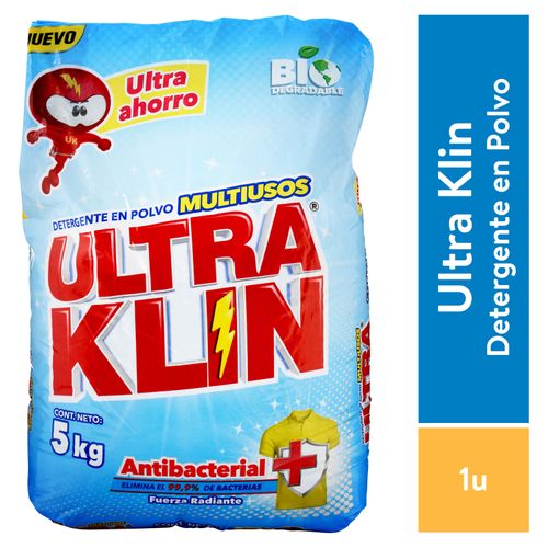 Detergente Polvo Ultraklin Antiba 5000Gr