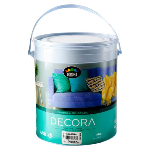 Pintura Latex Decora Formula Mejorada Para Interiores Color Teja - 1 Galon