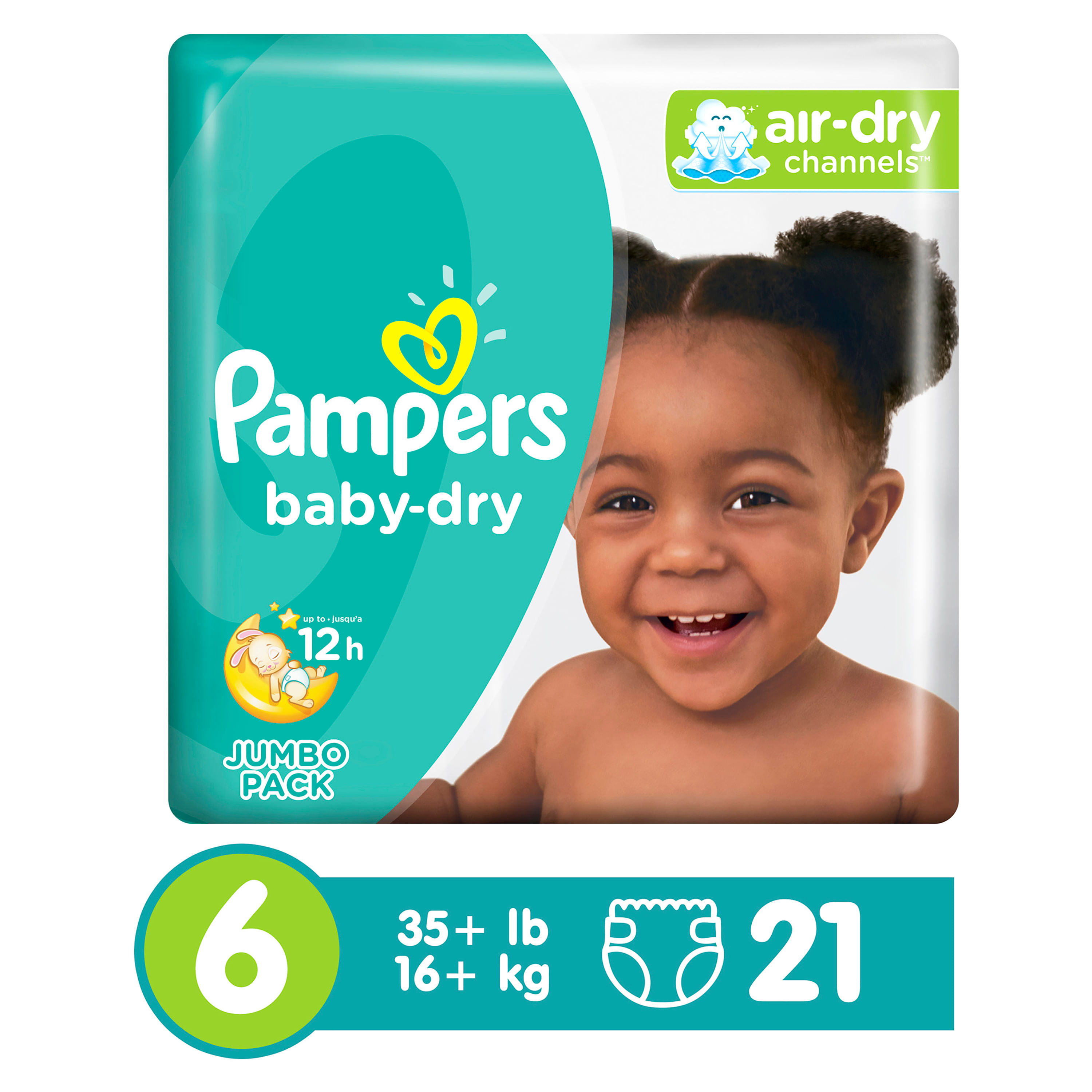 Pampers Baby Dry Talla 6, 64 Pañales - Superunico - El Supermercado 100%  Online de Panamá