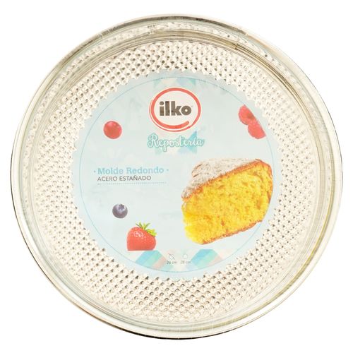 Molde Redondo 26Cm Estanado Clasica
