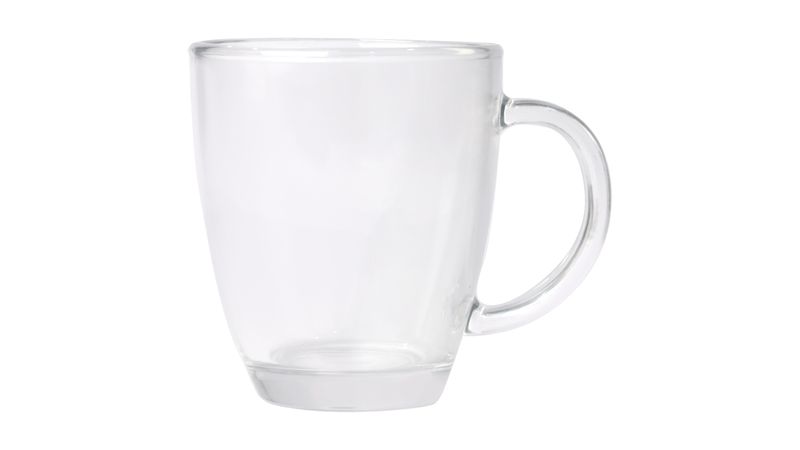 Atyhao Taza de café, taza de vidrio transparente con mango para el hogar  (ámbar)