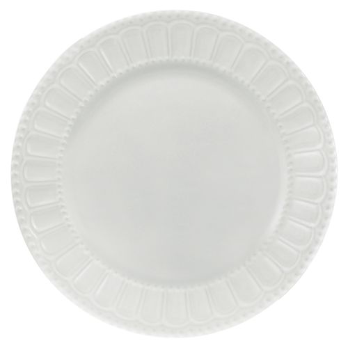 Plato Mainstays Plano Blanco Embosado - 10.5 pulgadas