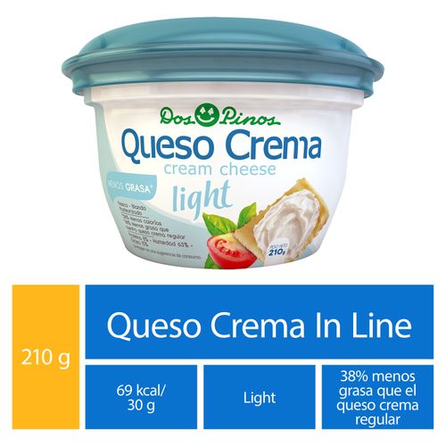 Queso Crema Dos Pinos In Line-  210gr