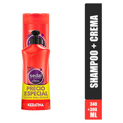 Pack Sedal Shampoo Crema Keratina 640ml
