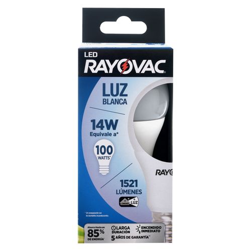 Luz Blanca Rayovac Led14W  Caja Tray