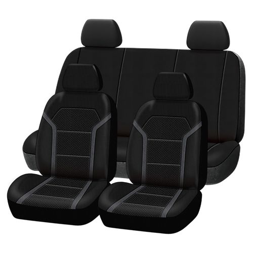 Funda Para Asiento Ad Negro Y Gris