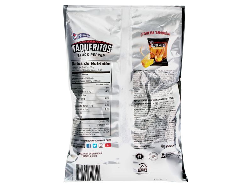 Comprar Taqueritos Yummies Black Pepper 180 Gr Walmart Honduras