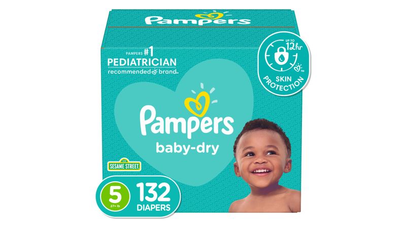 PAÑALES PAMPERS BABY DRY CAJA TALLA 1