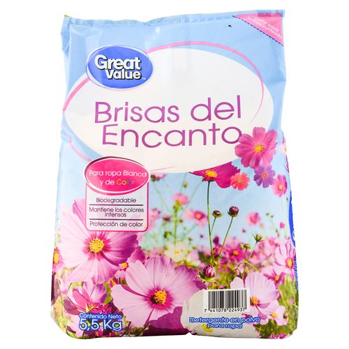 Detergente Great Value Brisas Del Encanto- 5500gr