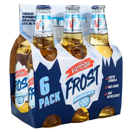 6 Pack De Cerveza Victoria Frost Botella - 350 ml