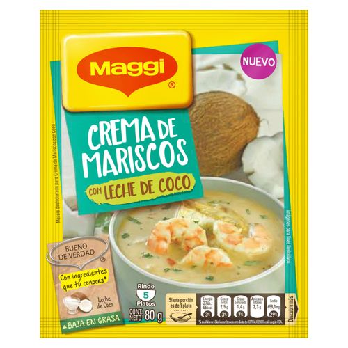 Crema Mariscos Maggi C Leche Coco 80Gr
