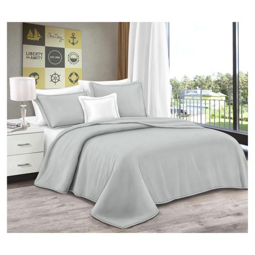 Set Cubrecama Mainstays 3 Piezas Gris Matrimoni