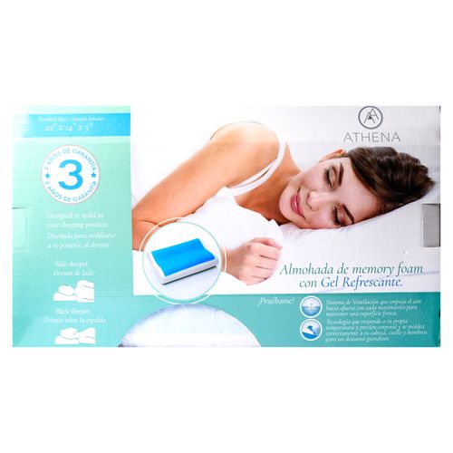 Almohada Athena  Memory Home Con Gel