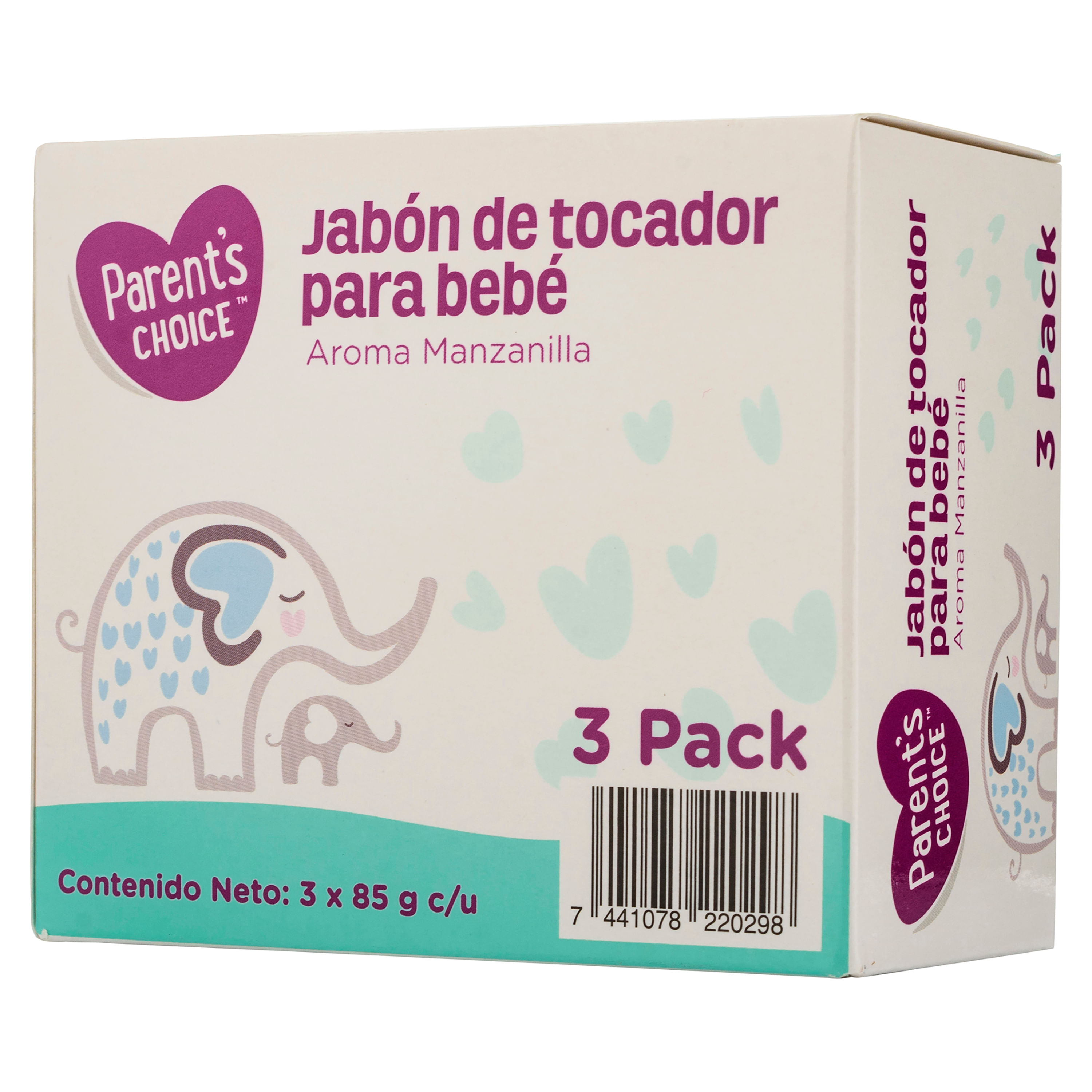 Comprar 3 Pack Jabón Parents Choice Bebe Manzanilla - 85gr